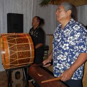 Polynesian Ukelele and Drummers